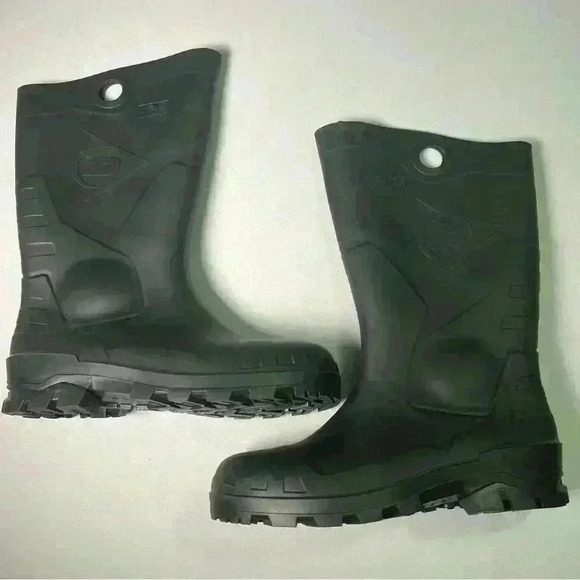 COPY - Dunlop Safety Steel Toe PVC Boots, M10 W12 Black (868-8677600.12) new nb - Picture 1 of 8